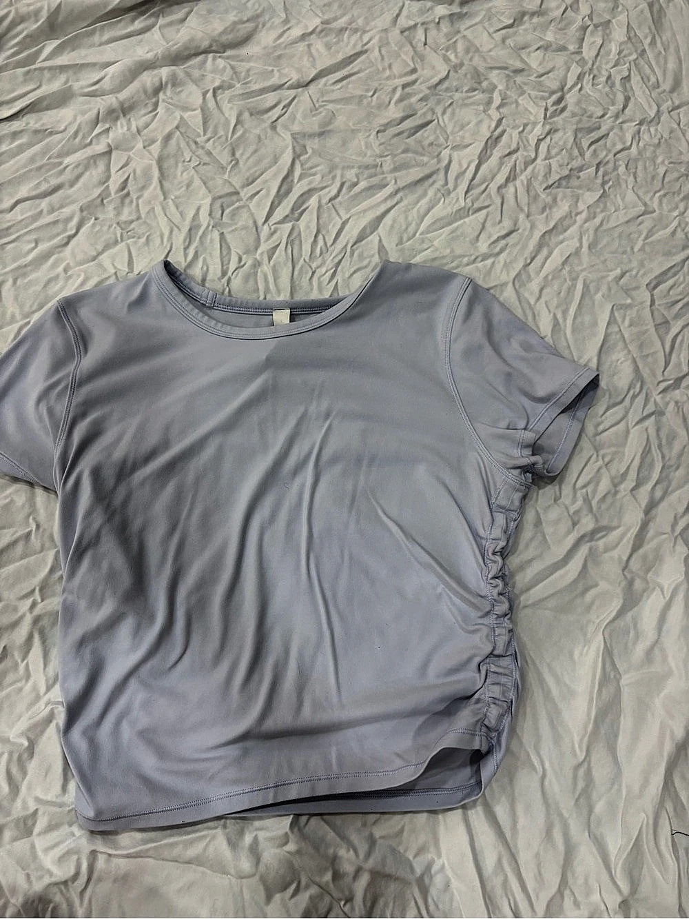 lululemon Side-Ruched Running Short-Sleeve Shirt Purple
